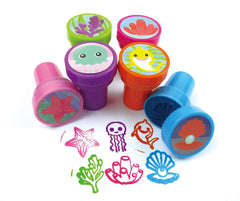 TINYMILLS 24 Pcs Shark Family Stampers for Kids Party Favors Supply