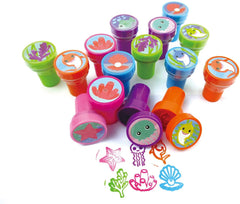 TINYMILLS 24 Pcs Shark Family Stampers for Kids Party Favors Supply