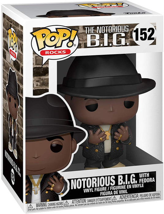 FUNKO POP! Rocks: NOTORIOUS B.I.G. with fedora Vinyl Figure #152