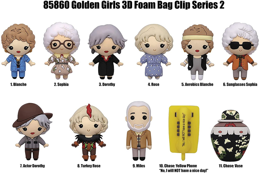 The Golden Girls 3D Figural Keyring Blind Mystery Bag - Series 2