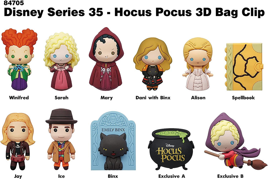 Monogram: Hocus Pocus 3-D Foam Figural Bag Clip Keyring Blind Bag