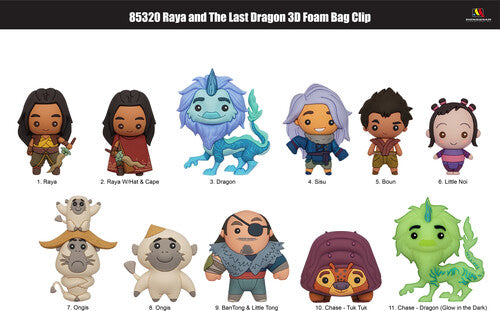 Raya and the Last Dragon 3D Foam Collectible Figural Bag Clip Mystery Bag