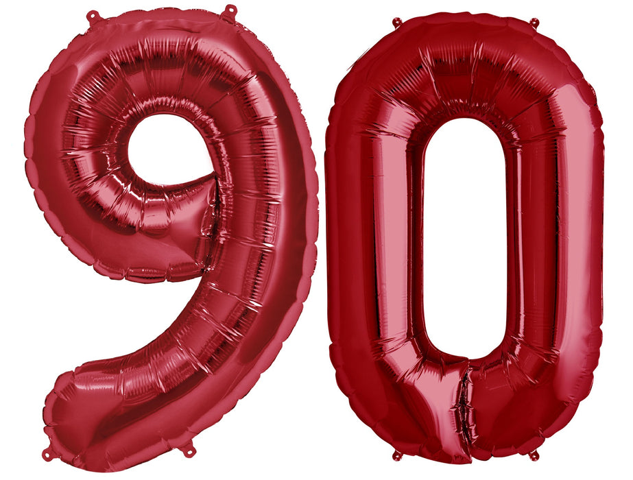 Giant 34" Mylar Red Foil Number Balloons **HELIUM/AIR ARE NOT INCLUDED**