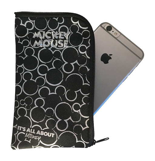 Mickey Mouse Ears Head Lanyard Pouch - Silver