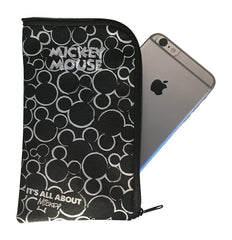 Mickey Mouse Ears Head Lanyard Pouch - Silver