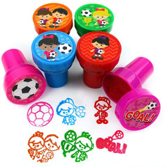 TINYMILLS 24 Pcs Soccer Stampers for Kids Party Favors Supply