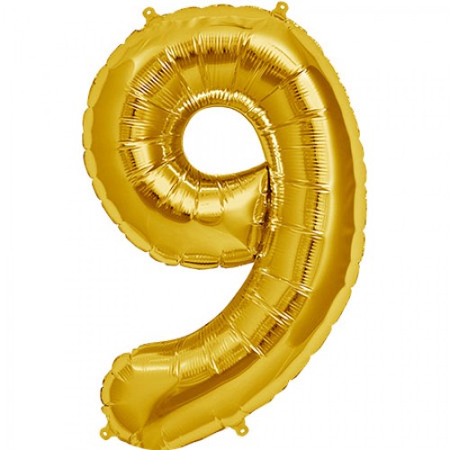 Giant 34" Mylar Gold Number Foil Balloons **HELIUM/AIR ARE NOT INCLUDED**