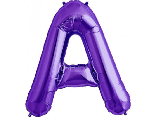 Giant 34" Mylar Purple Foil Letter Balloons **HELIUM/AIR ARE NOT INCLUDED**