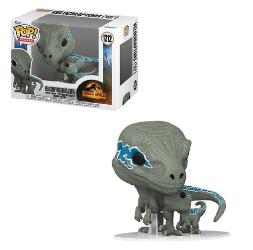 Funko Pop | MOVIES: Jurassic World Dominion - VELOCIRAPTORS Blue & Beta Vinyl Figure #1212