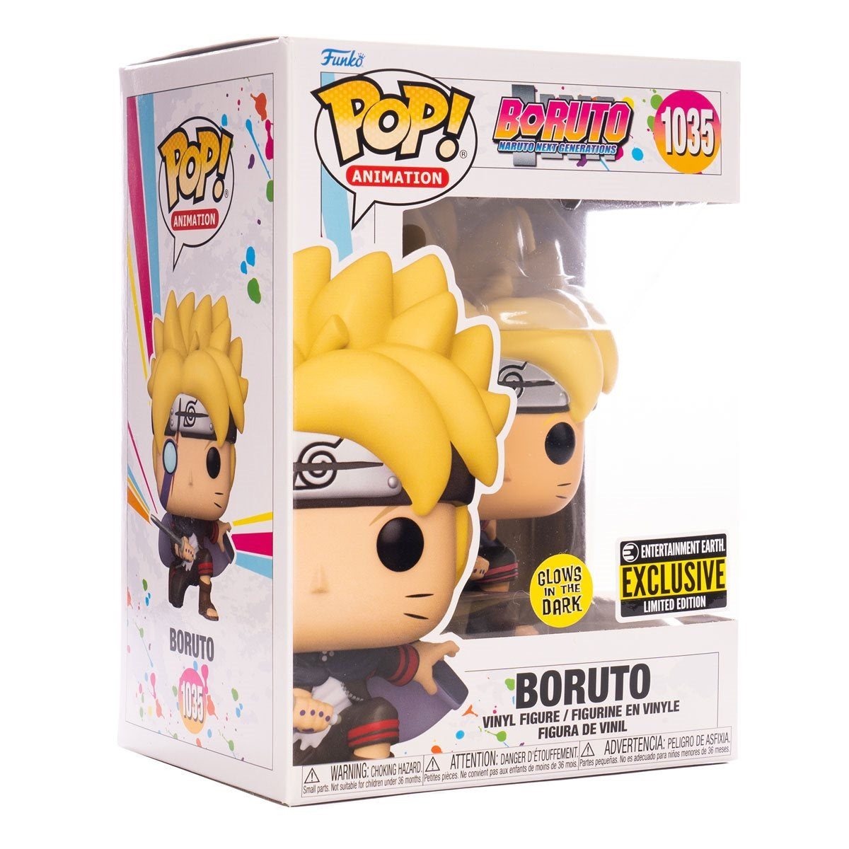 Funko Pop! Animation: Boruto - Boruto with Marks Vinyl Figure (GLOWS IN THE DARK) ENTERTAINMENT EARTH EXCLUSIVE