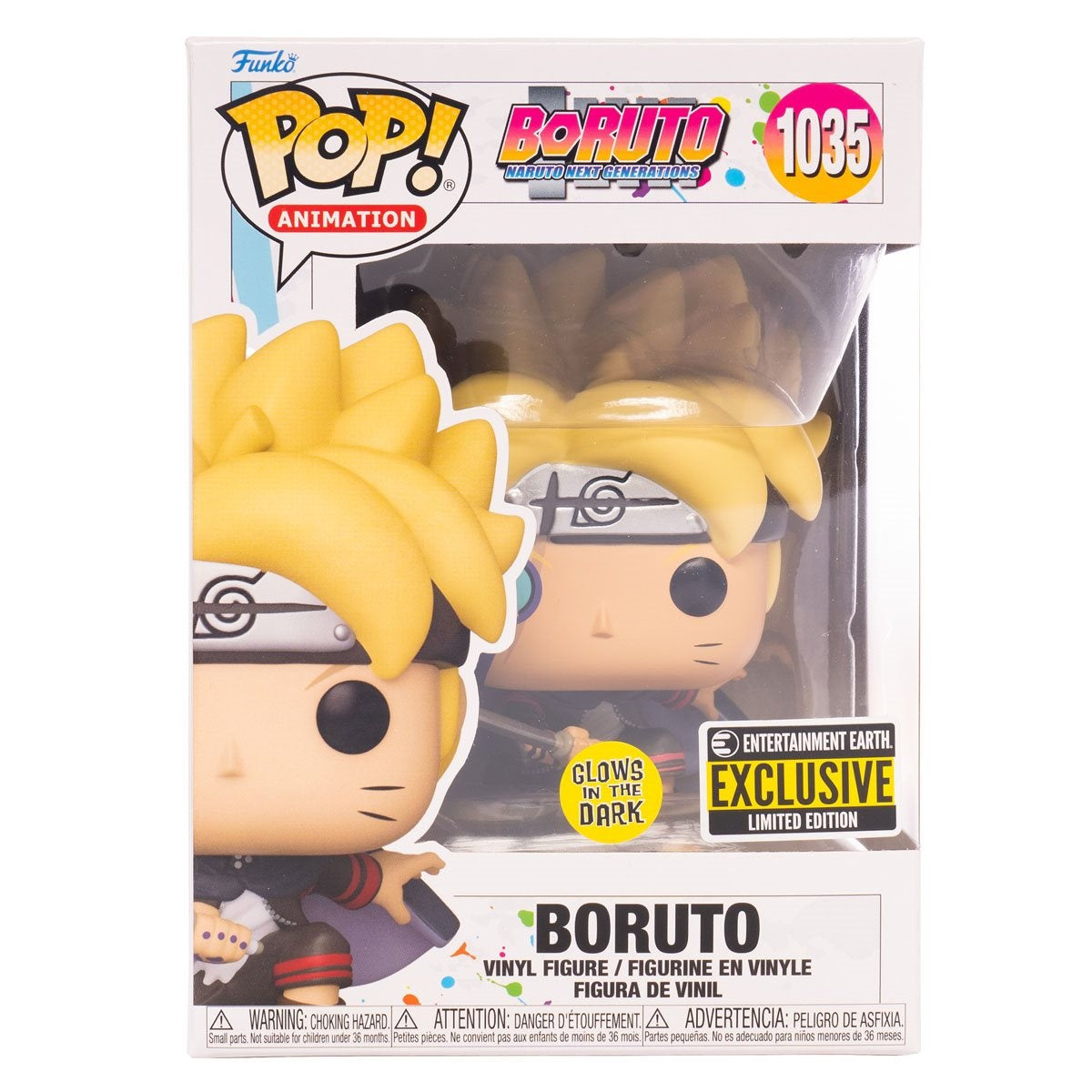 Funko Pop! Animation: Boruto - Boruto with Marks Vinyl Figure (GLOWS IN THE DARK) ENTERTAINMENT EARTH EXCLUSIVE