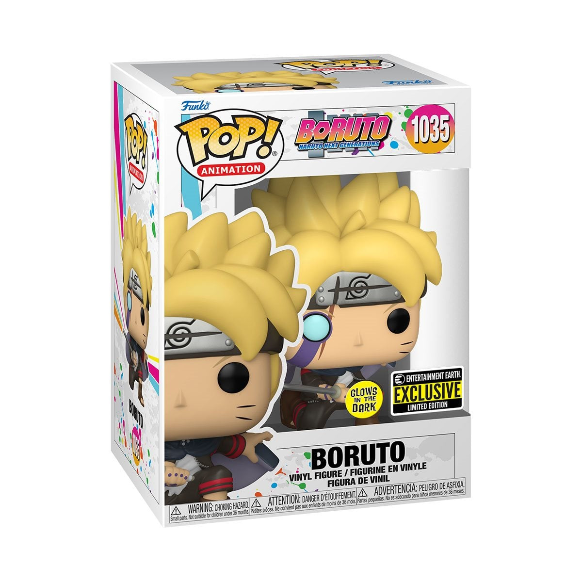 Funko Pop! Animation: Boruto - Boruto with Marks Vinyl Figure (GLOWS IN THE DARK) ENTERTAINMENT EARTH EXCLUSIVE
