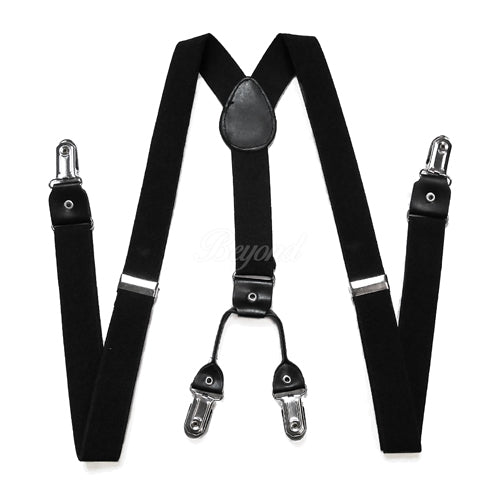 Black Suspender 4-clips