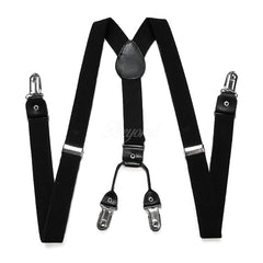 Black Suspender 4-clips
