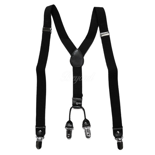 Black Suspender 4-clips