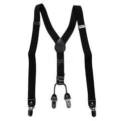 Black Suspender 4-clips