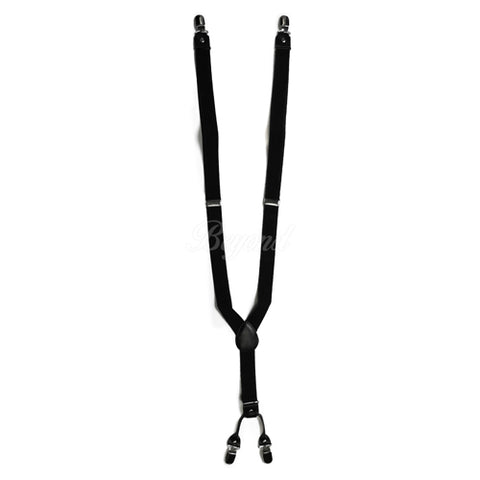Black Suspender 4-clips