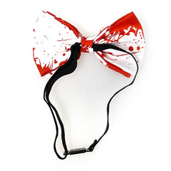 Halloween Novelty Bloody Bow Tie And Suspender Matching Set Tuxedo
