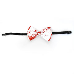 Halloween Novelty Bloody Bow Tie And Suspender Matching Set Tuxedo