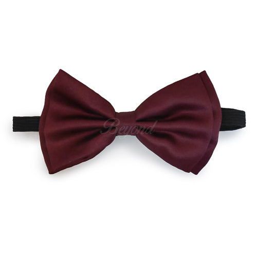 Burgundy Matching Set Suspender and Bow Tie