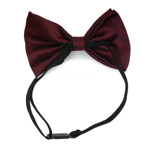 Burgundy Matching Set Suspender and Bow Tie