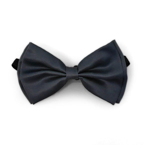 Dark Gray Matching Set Suspender and Bow Tie