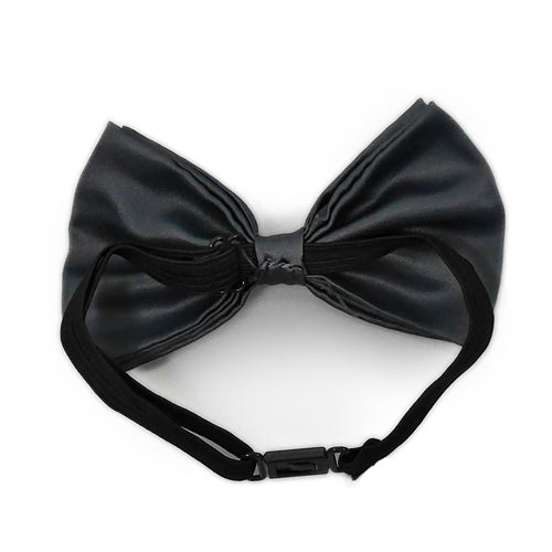 Dark Gray Matching Set Suspender and Bow Tie