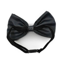 Dark Gray Matching Set Suspender and Bow Tie