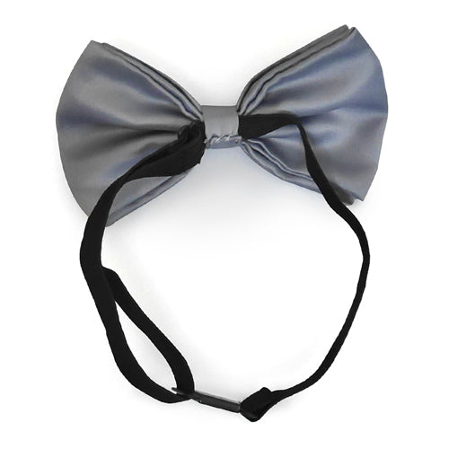 Light Gray Matching Set Suspender and Bow Tie