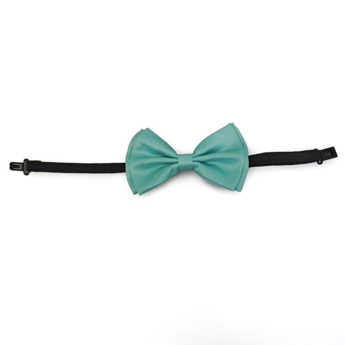 Mint Blue Matching Set Suspender and Bow Tie