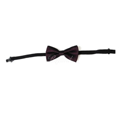 Kids Toddler Burgundy Matching Set Suspender and Bow Tie