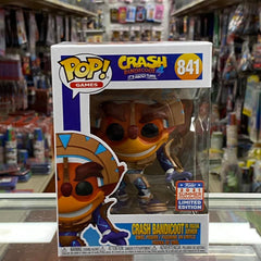 Funko Pop! Games Crash Bandicoot in mask armor Vinyl Figure - 2021 Summer Convention Shared Exclusive