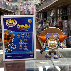 Funko Pop! Games Crash Bandicoot in mask armor Vinyl Figure - 2021 Summer Convention Shared Exclusive