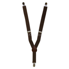 Kids Toddler Dark Brown Matching Set Suspender and Bow Tie