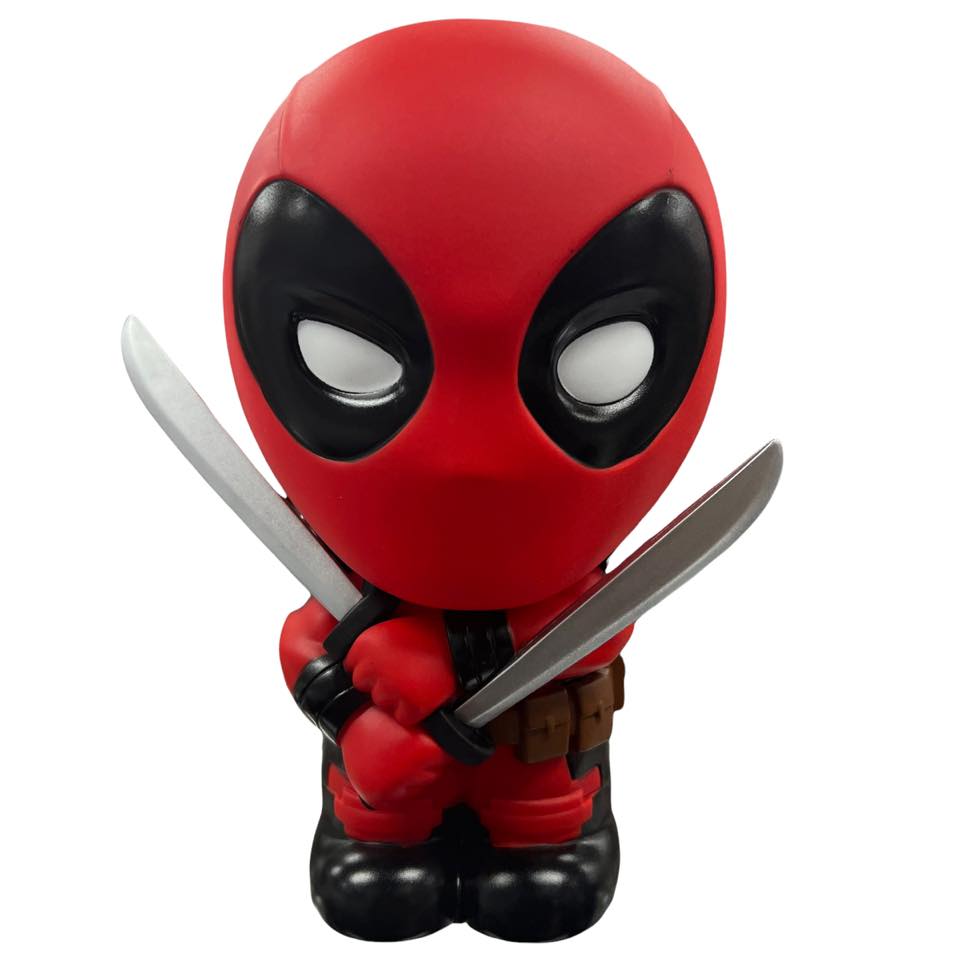 MONOGRAM MARVEL DEADPOOL Cute 9" Coin/Bust Bank Christmas Birthday Gift
