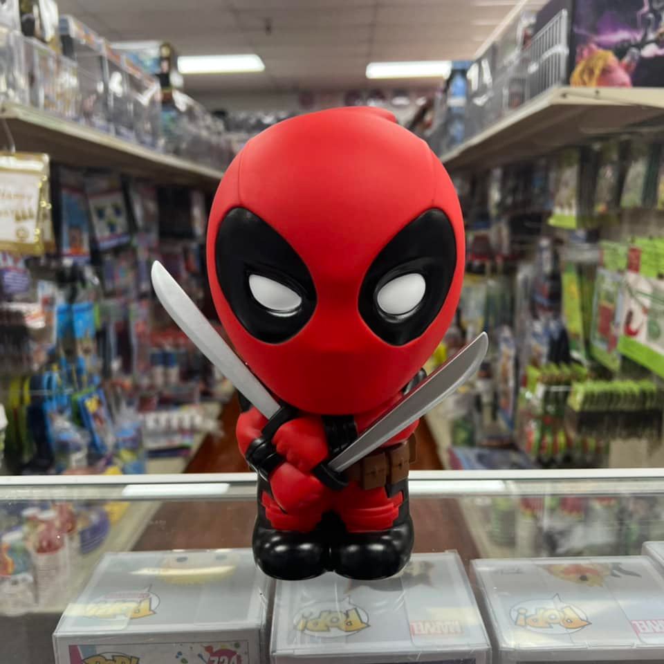 MONOGRAM MARVEL DEADPOOL Cute 9" Coin/Bust Bank Christmas Birthday Gift