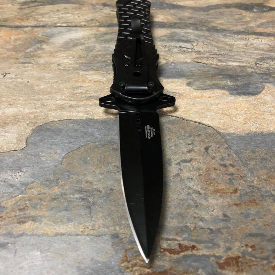 Dark Side Blades Black Punisher Fantasy Tactical Folding Rescue Pocket Knife