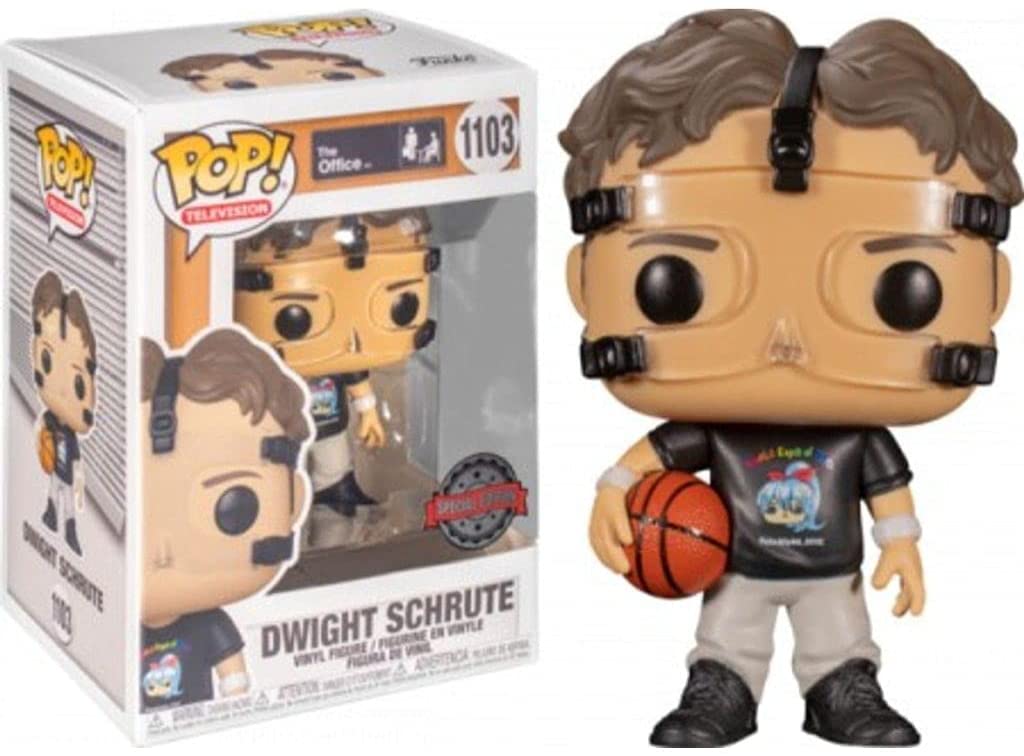 Funko Pop The Office Dwight Schrute with Basketball Vinyl Figure