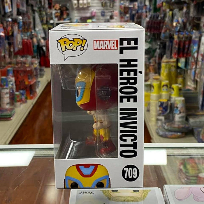 Funko Pop! Marvel Wolverine Lucha Libre Edition - EL HEROE INVICTO Iron Man Vinyl Figure #709