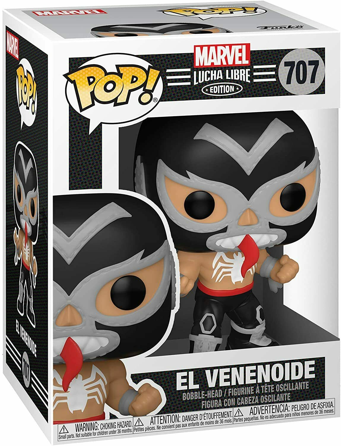 Funko Pop! Marvel Wolverine Lucha Libre Edition - EL VENENOIDE Vinyl Figure #707
