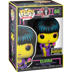 Funko Pop! HORROR ICON HALLOWEEN Elvira Black Light Pop! Vinyl Figure - Entertainment Earth Exclusive