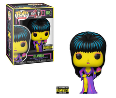 Funko Pop! HORROR ICON HALLOWEEN Elvira Black Light Pop! Vinyl Figure - Entertainment Earth Exclusive