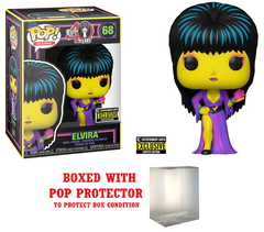 Funko Pop! HORROR ICON HALLOWEEN Elvira Black Light Pop! Vinyl Figure - Entertainment Earth Exclusive