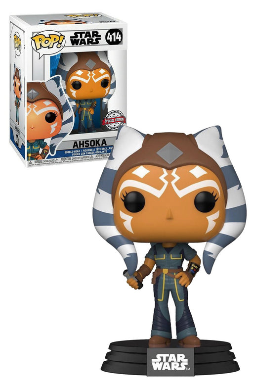 Funko Pop Star Wars Ahsoka Tano Exclusive SPECIAL EDITION STICKER! #414