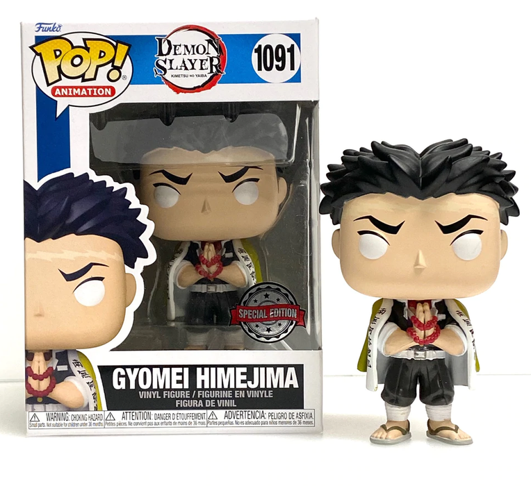 Funko Pop! DEMON SLAYER GYOMEI HIMEJIMA Vinyl Figure - Exclusive 1:6 CHANCE CHASE (SPECIAL EDTION STICKER!)
