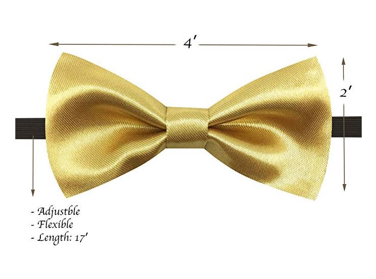 Kids Bow Ties - Toddler Gold Champagne Bow Tie