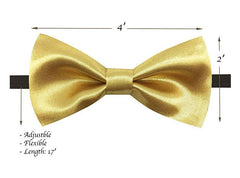 Kids Matching Set - Gold Champagne Toddler Suspender and Bow Tie
