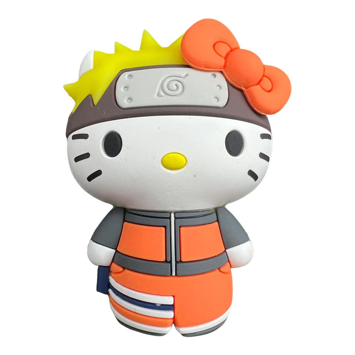 NARUTO SHIPPUDEN X HELLO KITTY & FRIENDS 3D Foam Magnet