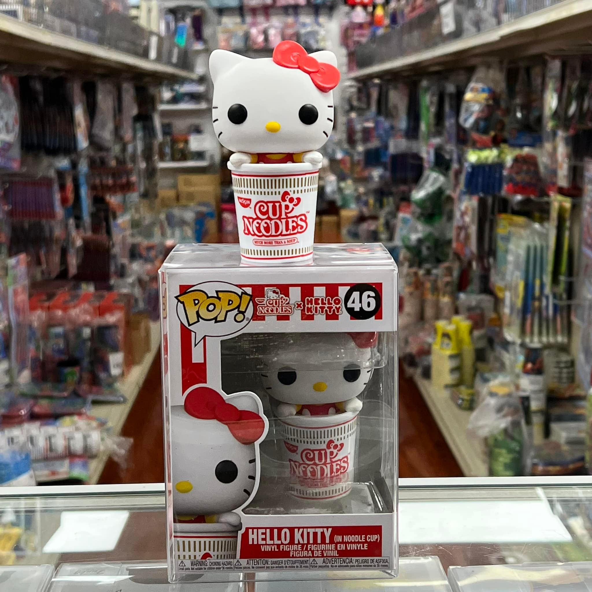 Funko Pop! Sanrio: CUP NOODLES X HELLO KITTY (in noddle cup) Vinyl Figure #46