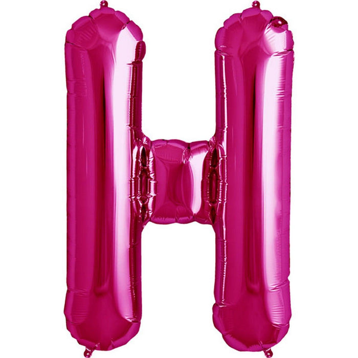 Giant 34" Mylar Hot Pink Foil Letter Balloons **HELIUM/AIR ARE NOT INCLUDED**